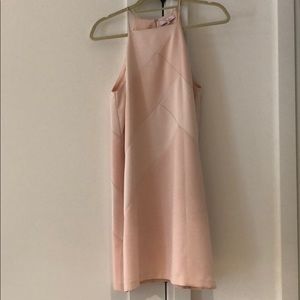 Parker light pink silk dress